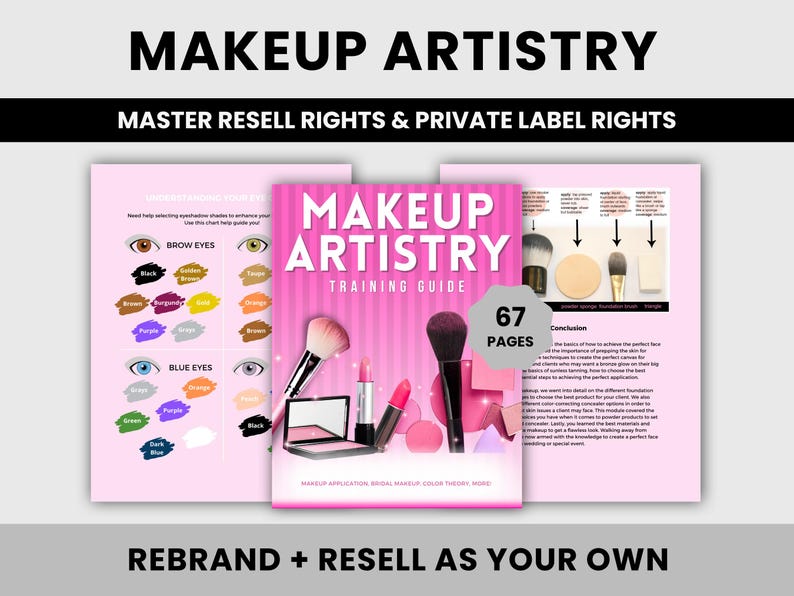 Professional makeup masterclass PDF guide for beginners